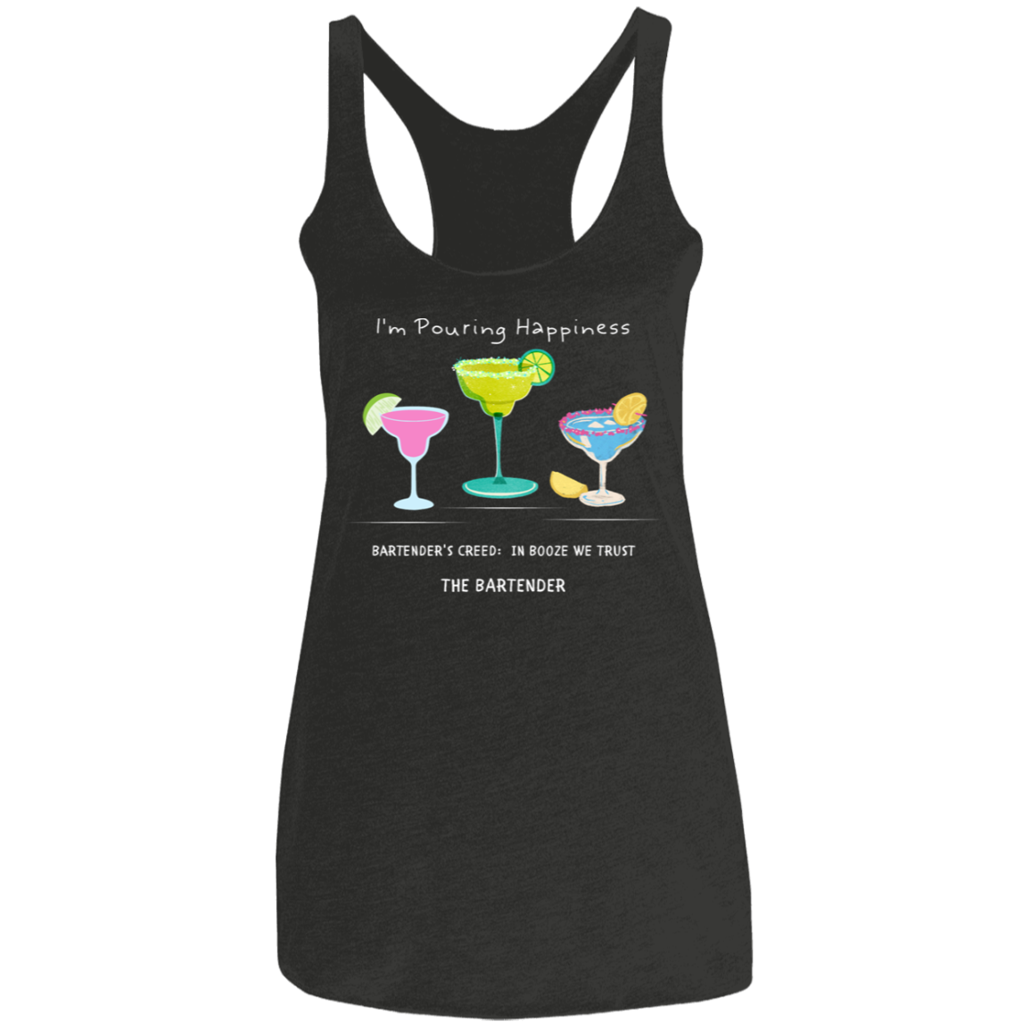 Bartending Ladies' Triblend Racerback Tank