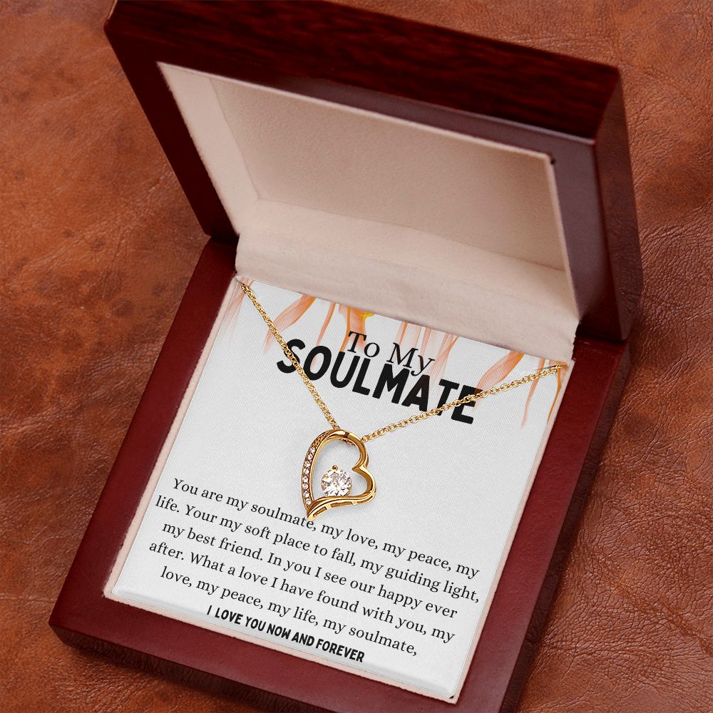 Soulmate Forever Love Necklace,Girlfriend Necklace, Wife Christmas Gift, Necklace for Girlfriend, Anniversary Gift for Her