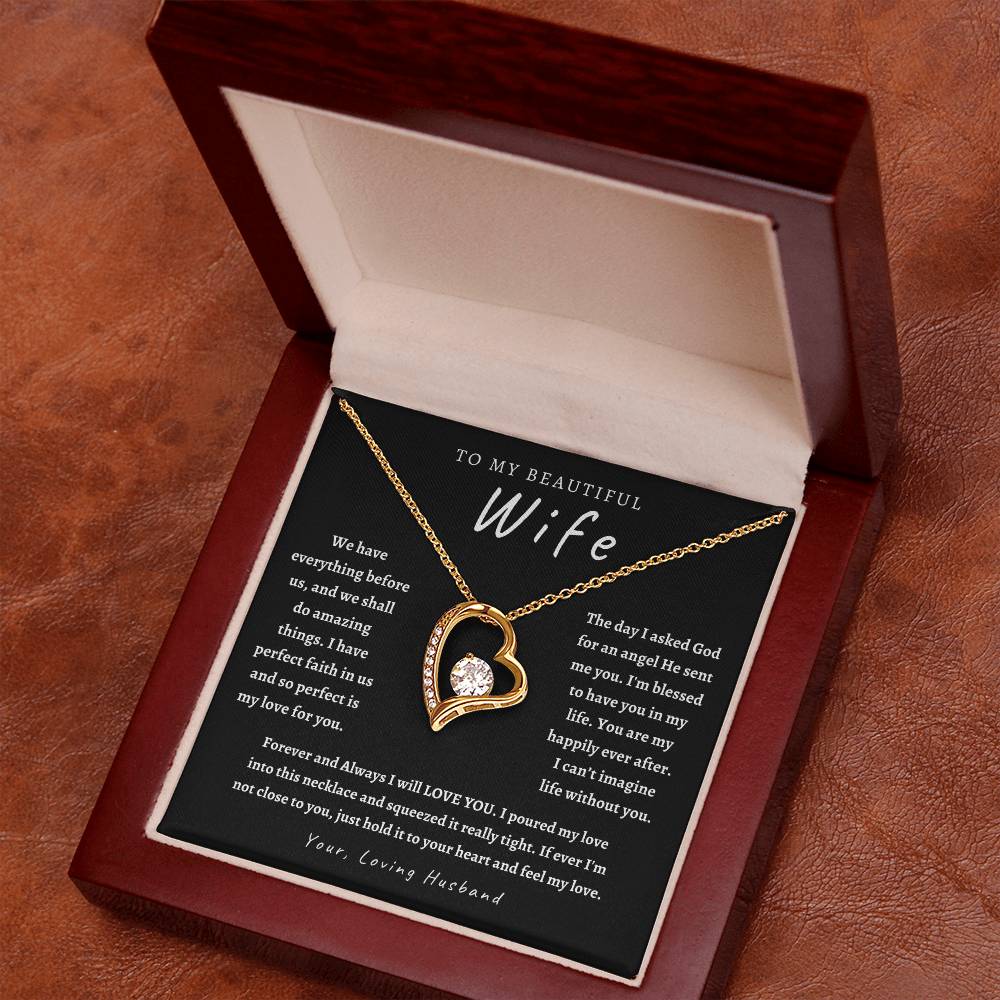 Wife Necklace, Birthday Gift, Anniversary , Gifts for her