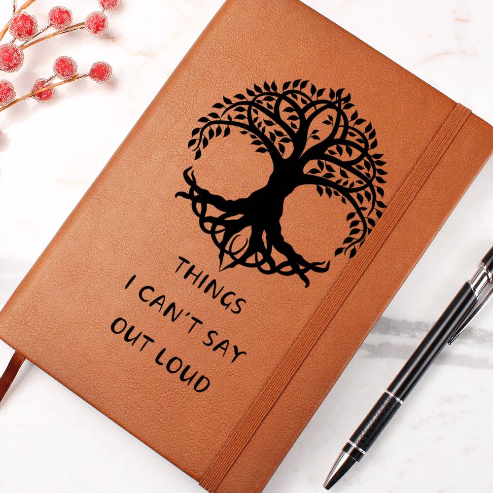 Things I can't Say Outloud Journal Notebook, Birth Month Flower Gift, Personalized Journal Notebook, Custom Journal Notebook, Gift For Her, Mom, Daughter