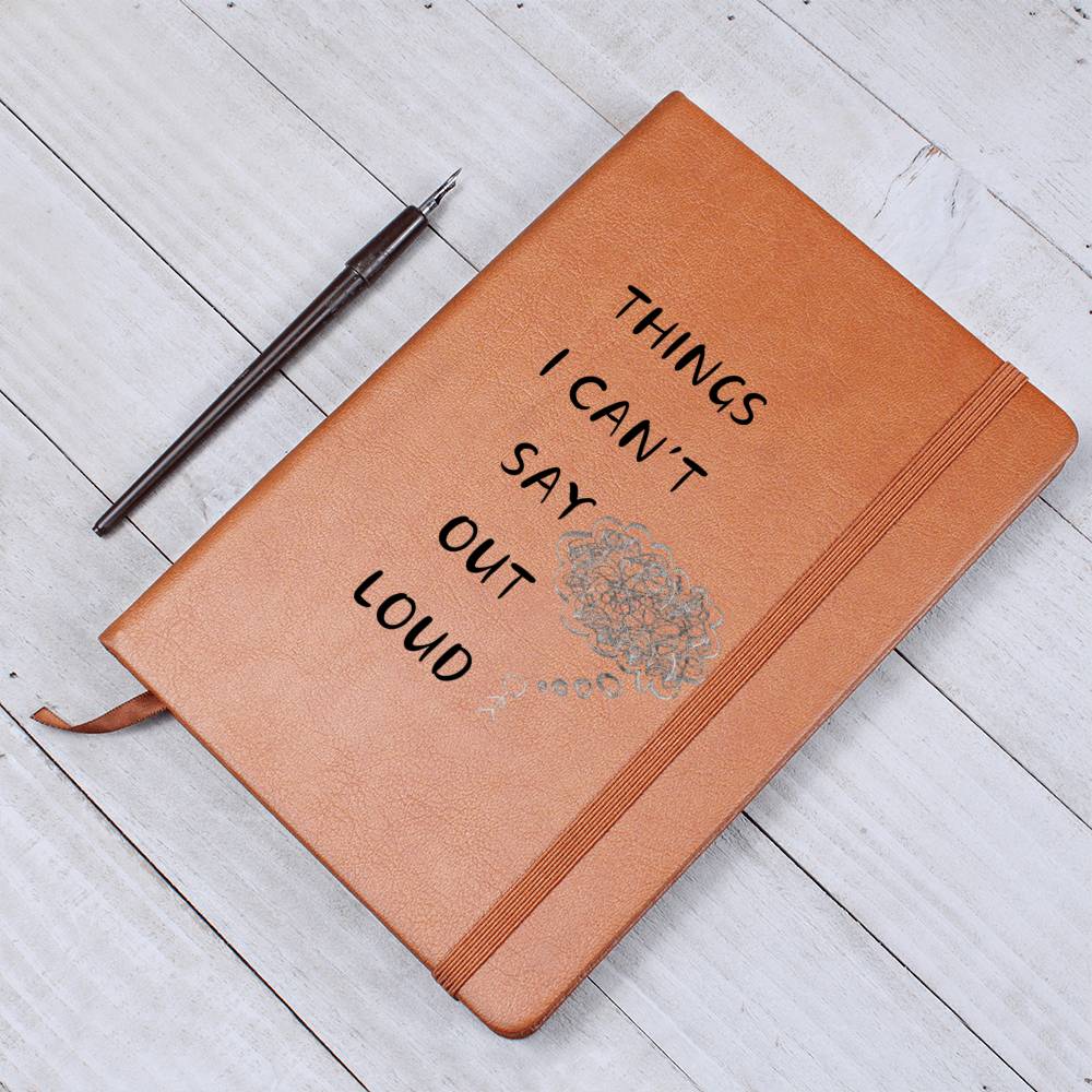 Things I can't Say Outloud Journal Notebook, Birth Month Flower Gift, Personalized Journal Notebook, Custom Journal Notebook, Gift For Her, Mom, Daughter