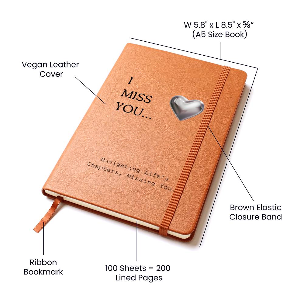 I Miss You Journal, Gifts for Her, Memorial Gifts, Birthday Gifts, Journaling Gifts