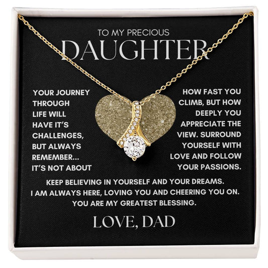 To My Precious Daughter Love Dad, Gifts For Daughter, Birthday, Christmas, Gifts for Her