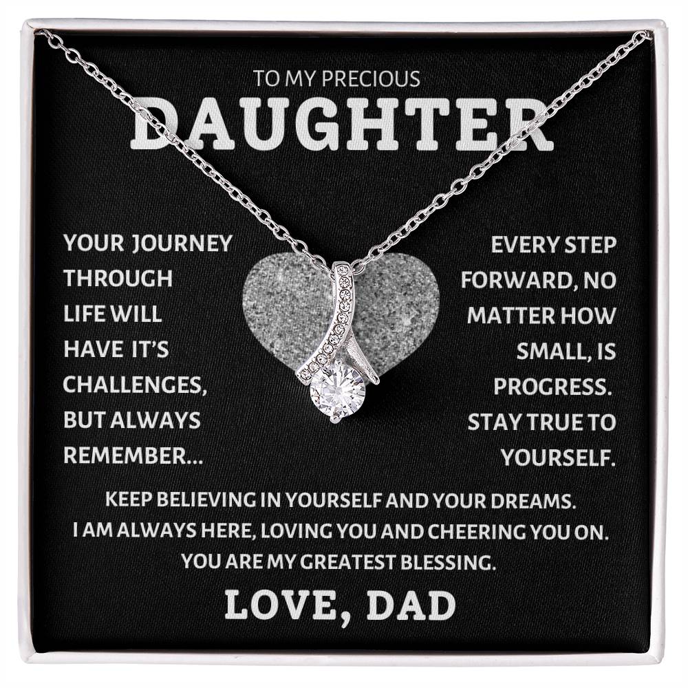 To My Precious Daughter Love Dad, Birthday Gifts For Daughter, Christmas, Valentine's Day