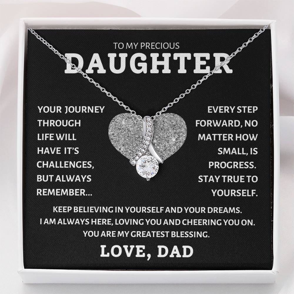 To My Precious Daughter Love Dad, Birthday Gifts For Daughter, Christmas, Valentine's Day