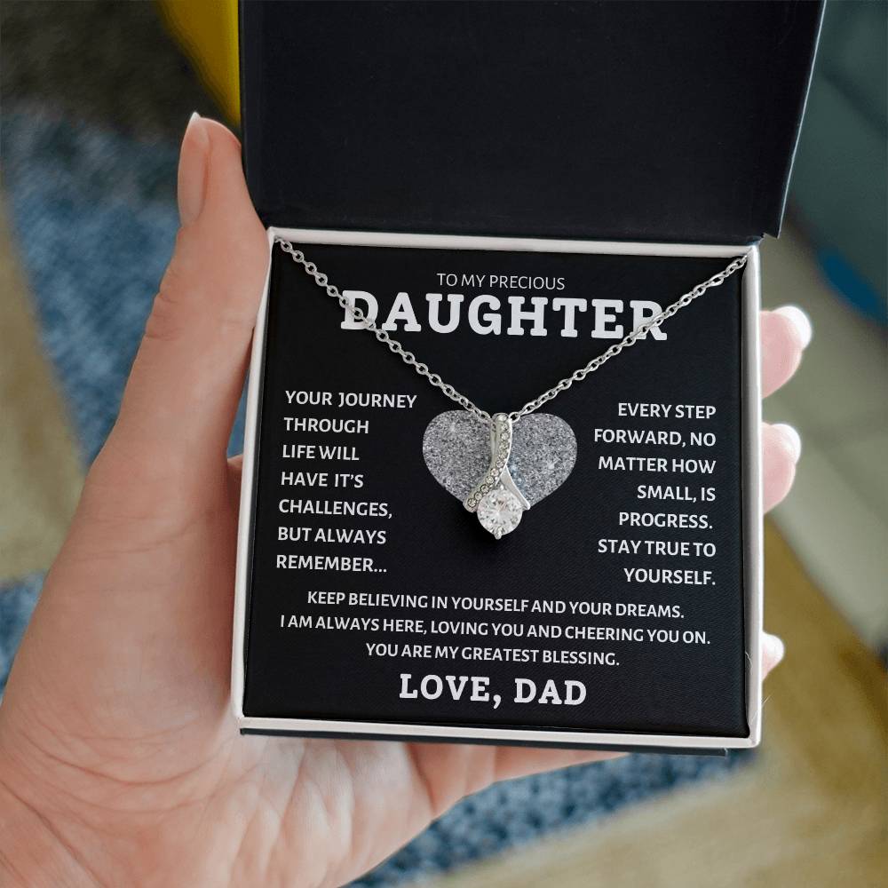 To My Precious Daughter Love Dad, Birthday Gifts For Daughter, Christmas, Valentine's Day