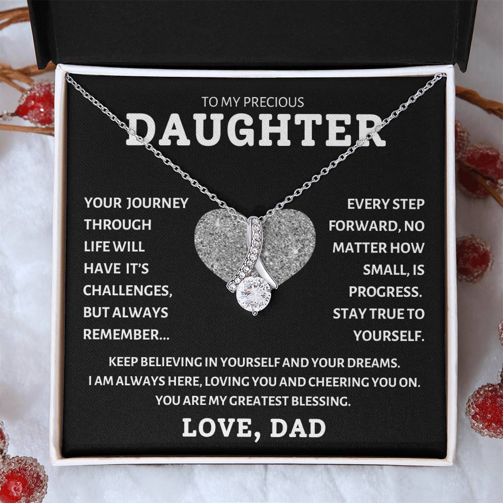 To My Precious Daughter Love Dad, Birthday Gifts For Daughter, Christmas, Valentine's Day