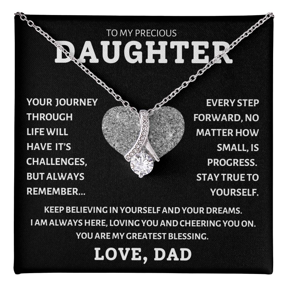 To My Precious Daughter Love Dad, Birthday Gifts For Daughter, Christmas, Valentine's Day