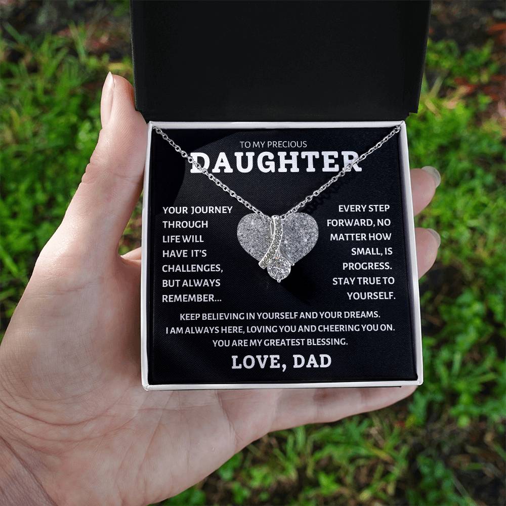 To My Precious Daughter Love Dad, Birthday Gifts For Daughter, Christmas, Valentine's Day