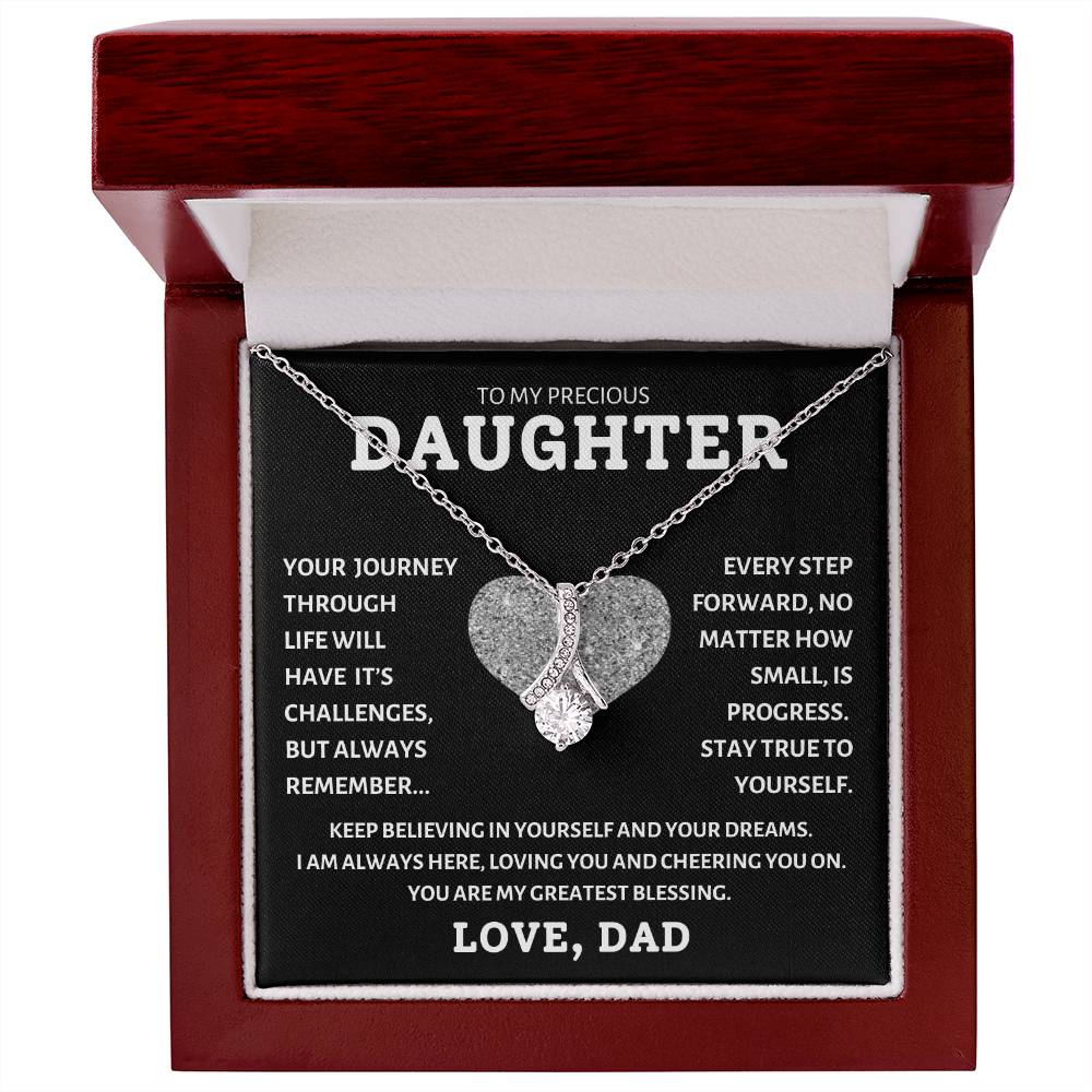 To My Precious Daughter Love Dad, Birthday Gifts For Daughter, Christmas, Valentine's Day