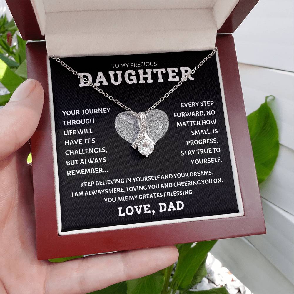 To My Precious Daughter Love Dad, Birthday Gifts For Daughter, Christmas, Valentine's Day