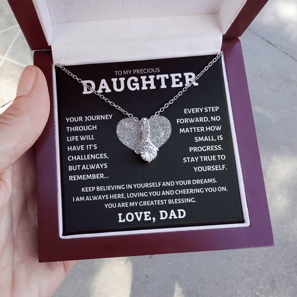 To My Precious Daughter Love Dad, Birthday Gifts For Daughter, Christmas, Valentine's Day