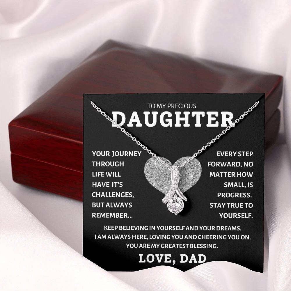 To My Precious Daughter Love Dad, Birthday Gifts For Daughter, Christmas, Valentine's Day