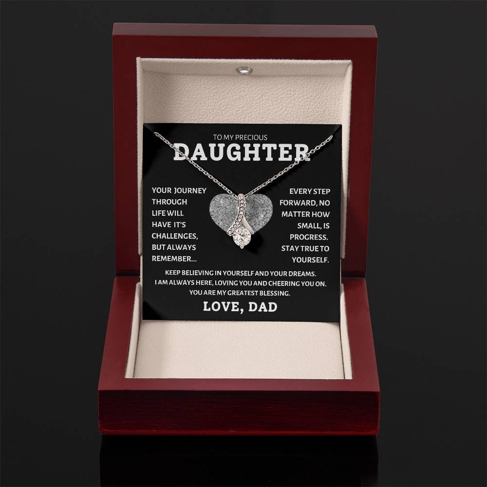 To My Precious Daughter Love Dad, Birthday Gifts For Daughter, Christmas, Valentine's Day