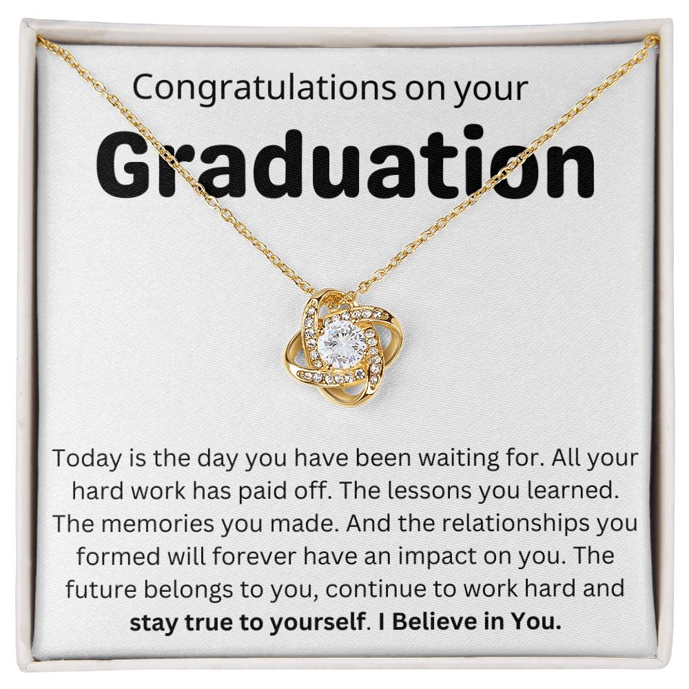 Congratulations on your Graduation 14K White Gold