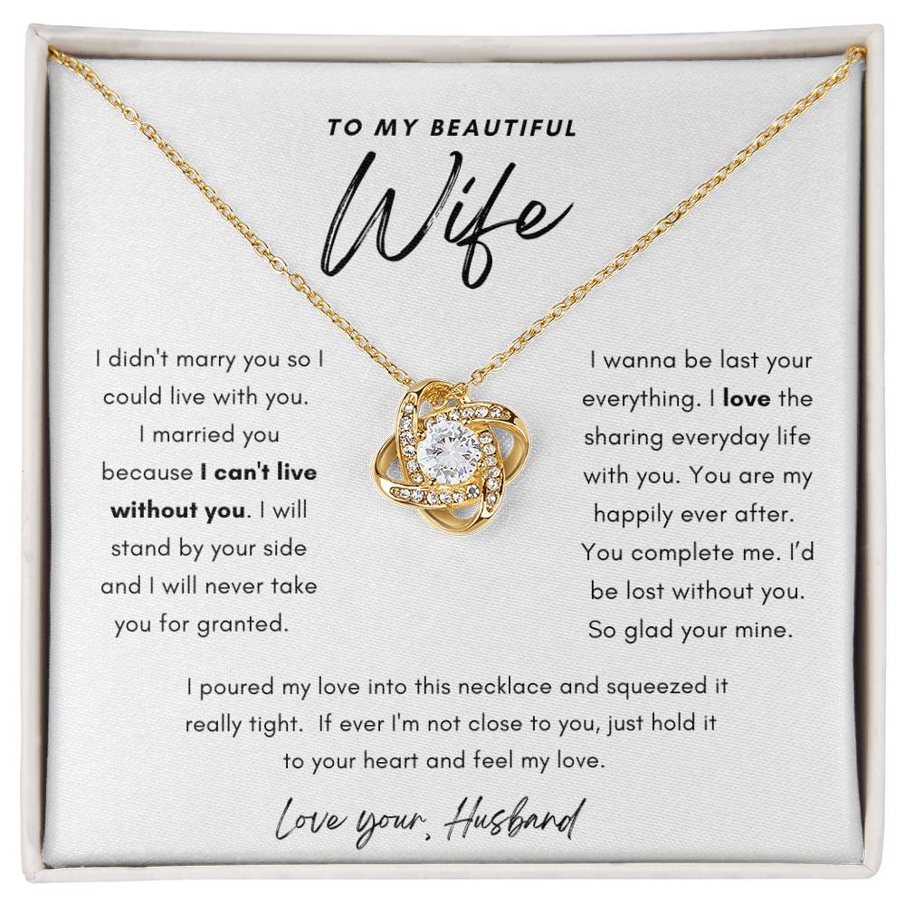 Wife Necklace, Gifts for Her, Birthday, Anniversary