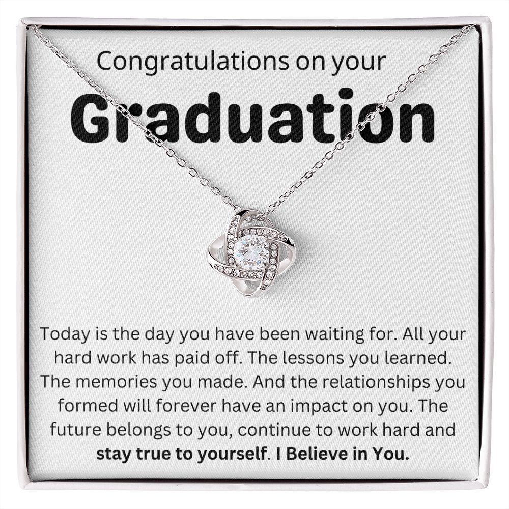 Congratulations on your Graduation 14K White Gold