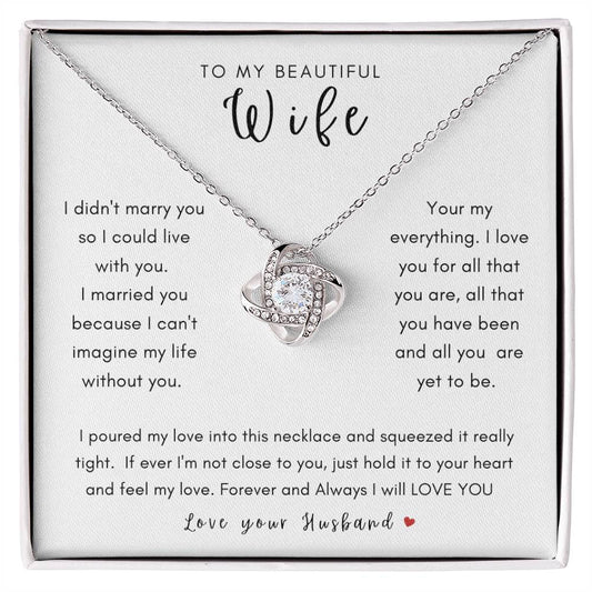 Wife Necklace, Gifts for Her, Birthday, Anniversary