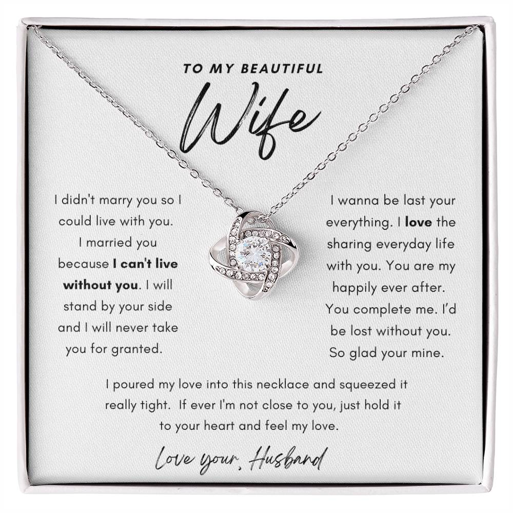 Wife Necklace, Gifts for Her, Birthday, Anniversary