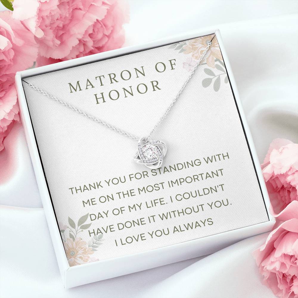 Wedding Party Gift Necklace for Her, Gift for Her, Matron of Honor Gift, Bridal Party