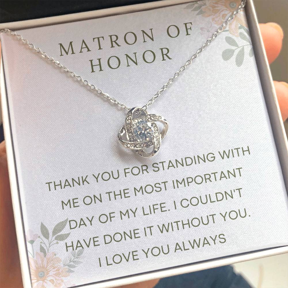 Wedding Party Gift Necklace for Her, Gift for Her, Matron of Honor Gift, Bridal Party