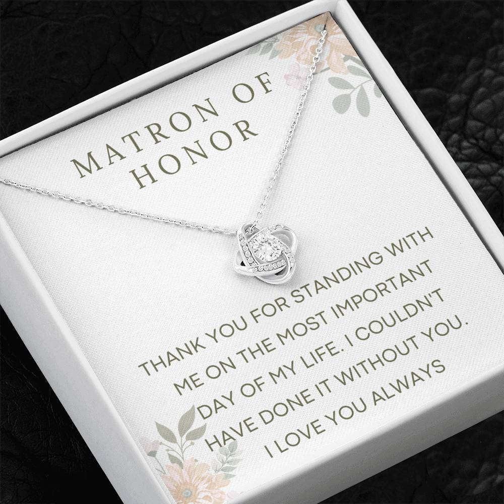 Wedding Party Gift Necklace for Her, Gift for Her, Matron of Honor Gift, Bridal Party