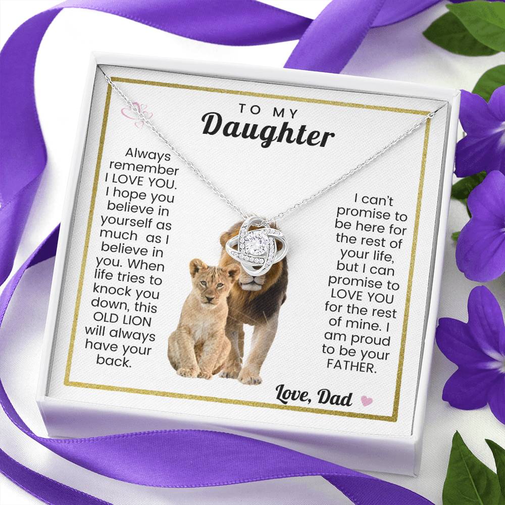 To My Daughter Necklace, Gift For Daughter From Dad, Birthday Gift, Gifts for Her