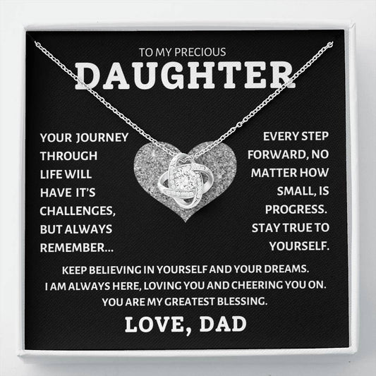 To My Precious Daughter Love Dad, Birthday Gifts for Daughter, Christmas Gifts