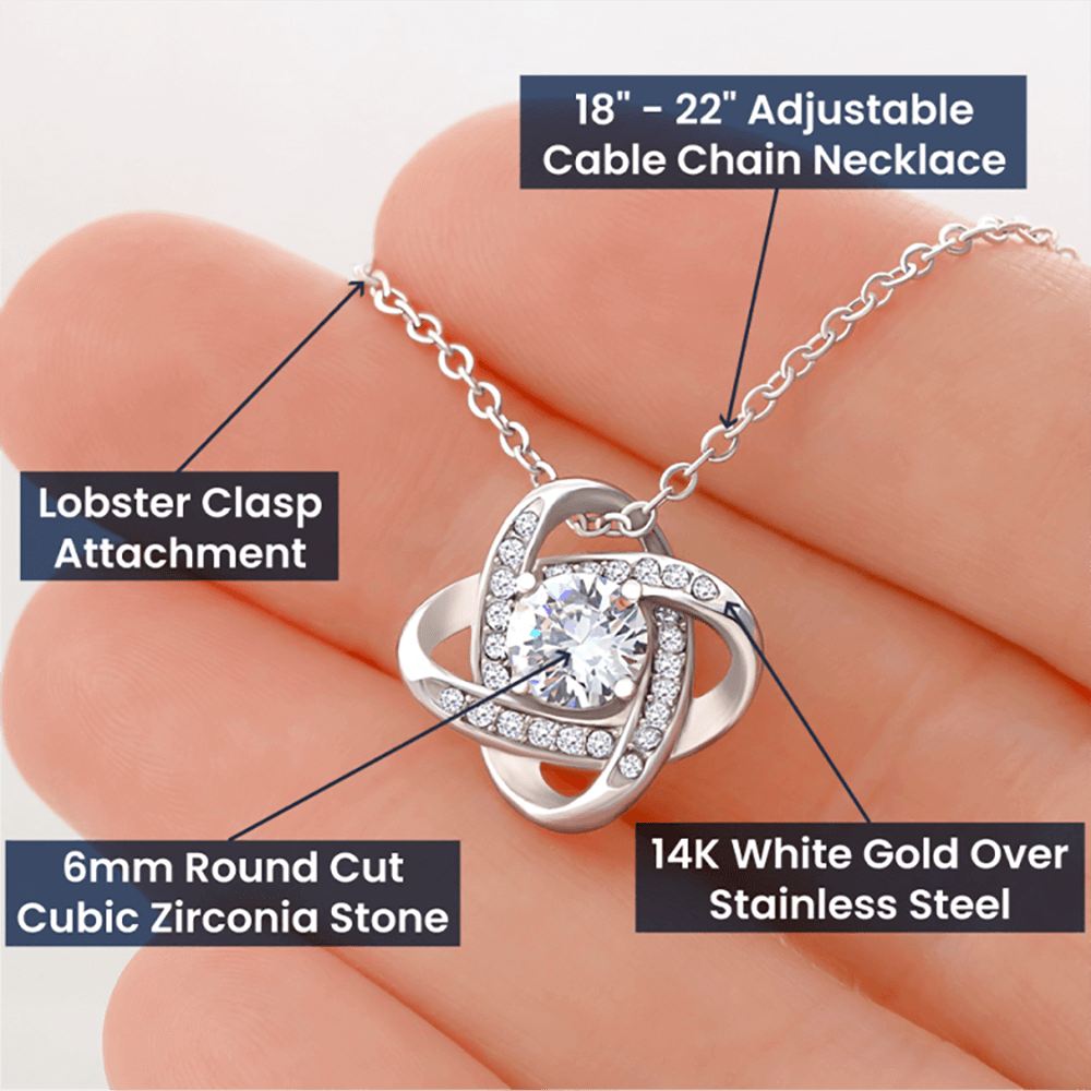 The Love Knot Necklace For Your Soulmate, Anniversary Gifts, Wife Gifts, Girlfriend Gifts
