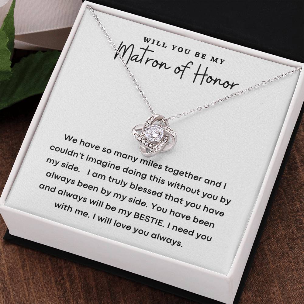 Wedding Party Gift Necklace for Her, Gift for Her,  Matron Of Honor Gift