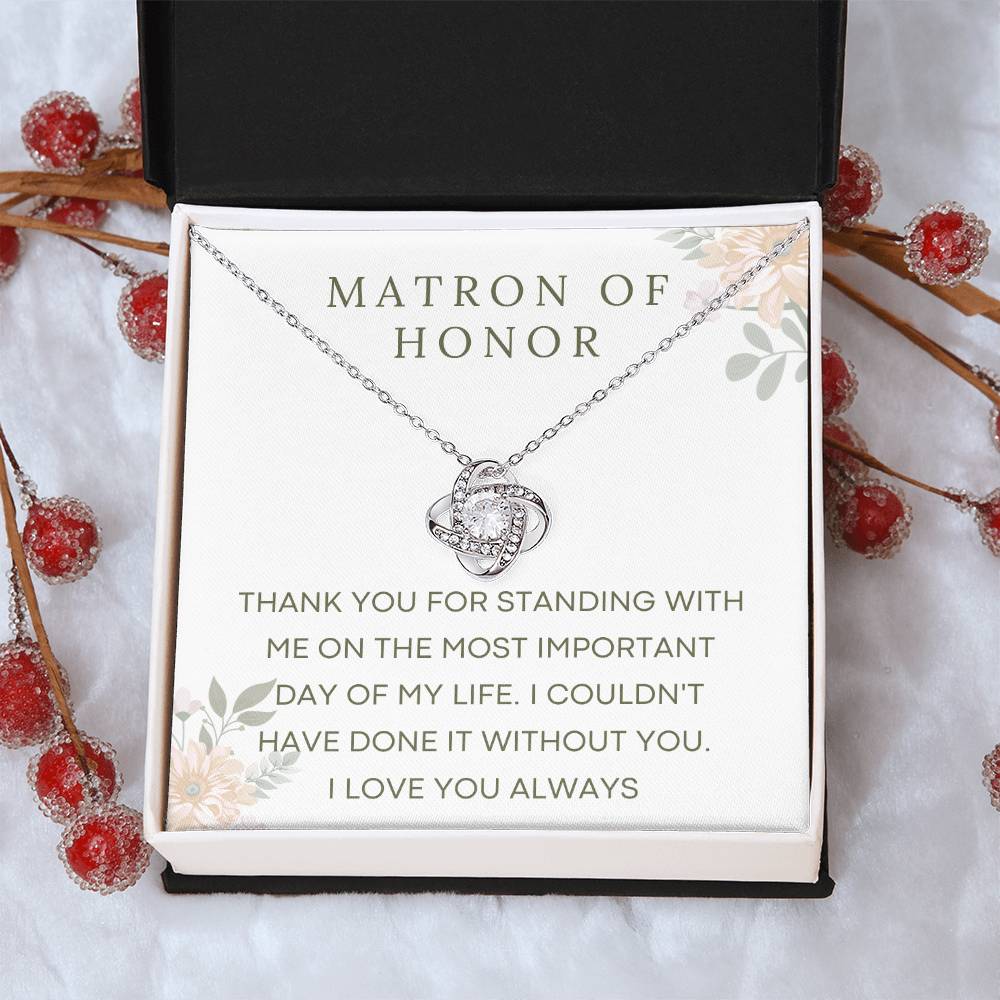 Wedding Party Gift Necklace for Her, Gift for Her, Matron of Honor Gift, Bridal Party