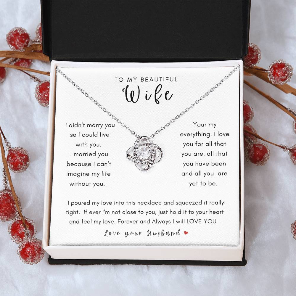 Wife Necklace Necklace for Her, Gifts for Her, Birthday Gift, Anniversary Gift