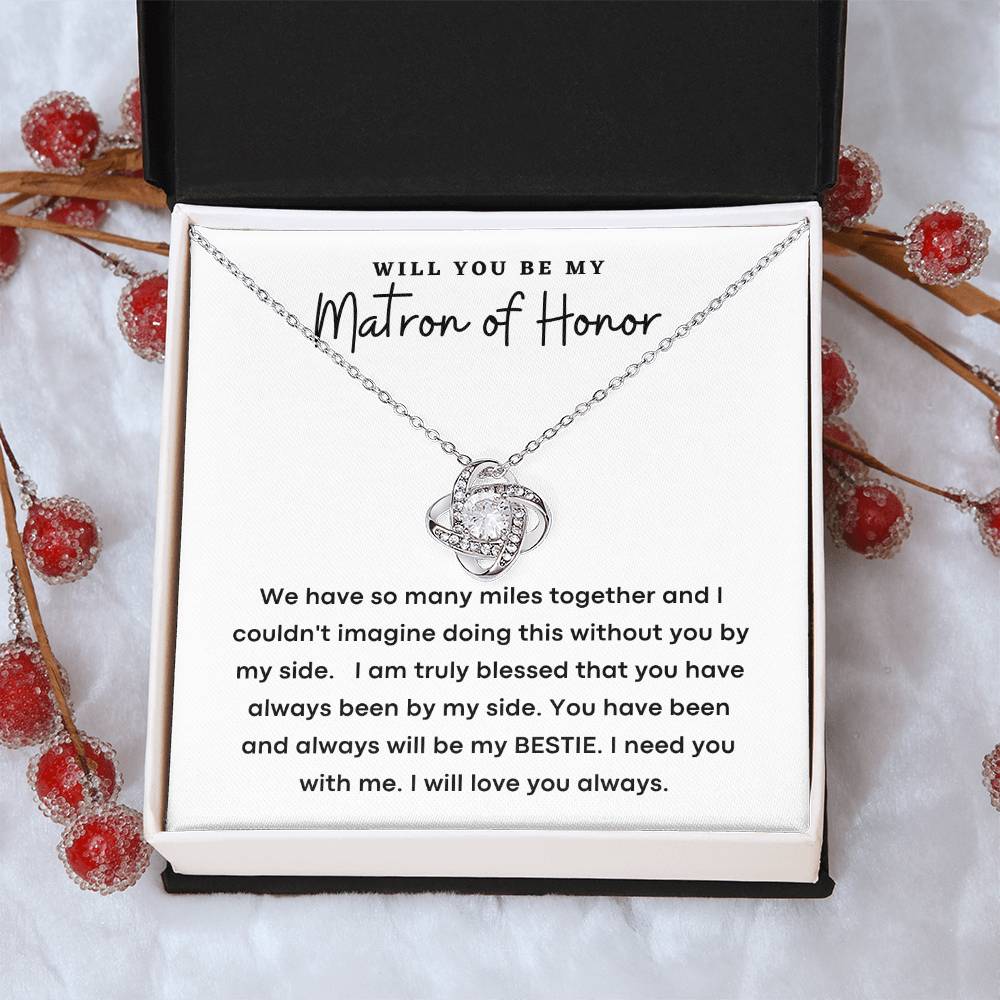 Wedding Party Gift Necklace for Her, Gift for Her,  Matron Of Honor Gift