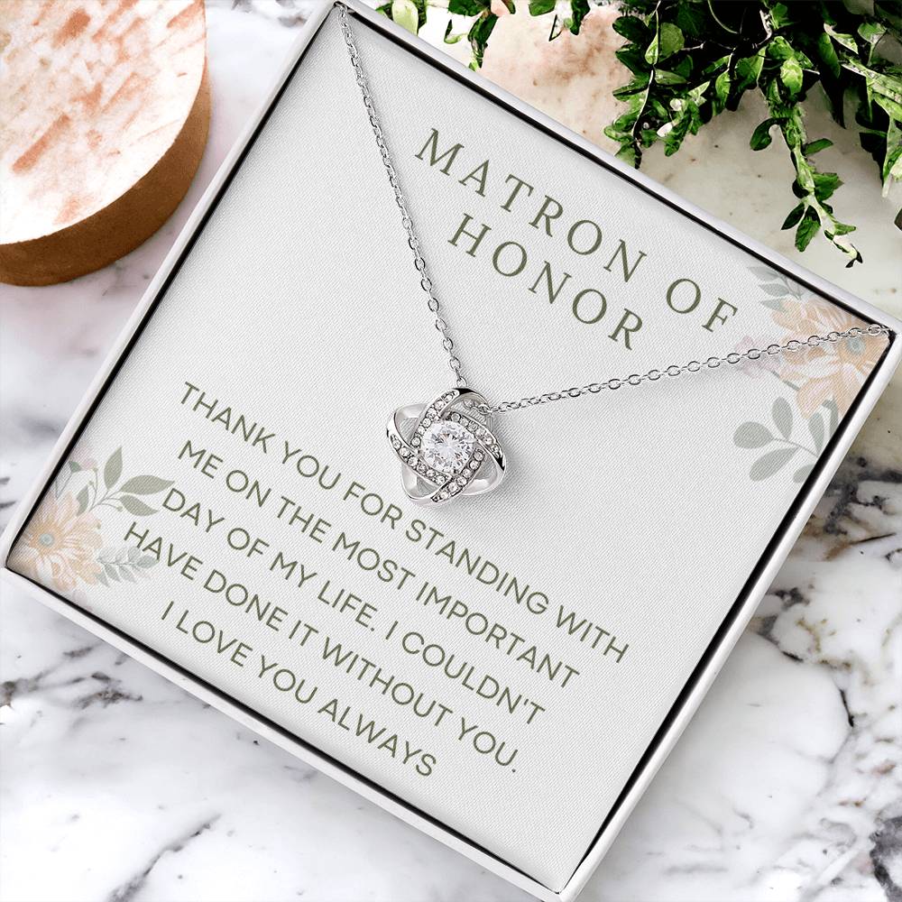 Wedding Party Gift Necklace for Her, Gift for Her, Matron of Honor Gift, Bridal Party