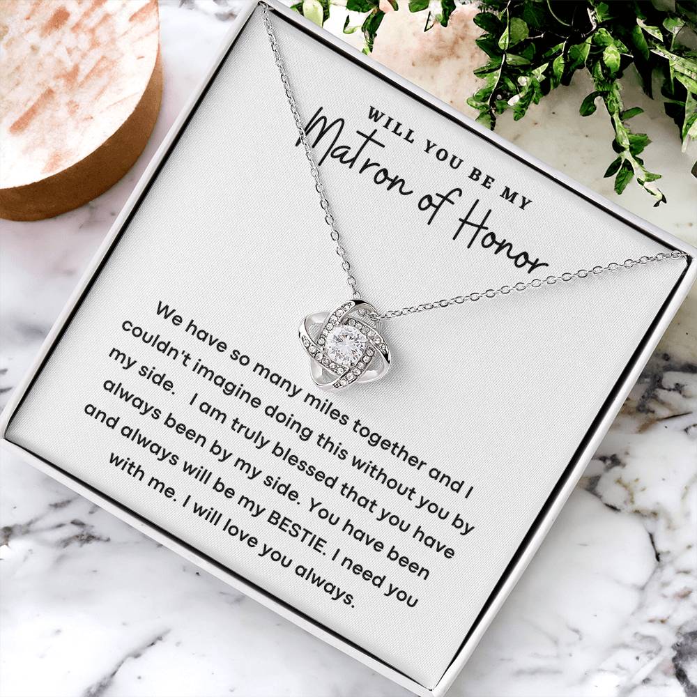 Wedding Party Gift Necklace for Her, Gift for Her,  Matron Of Honor Gift