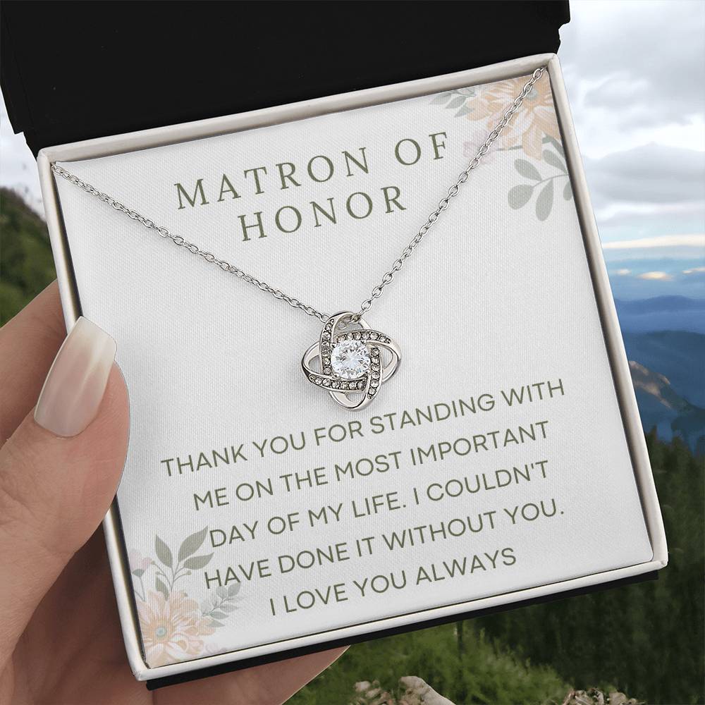 Wedding Party Gift Necklace for Her, Gift for Her, Matron of Honor Gift, Bridal Party