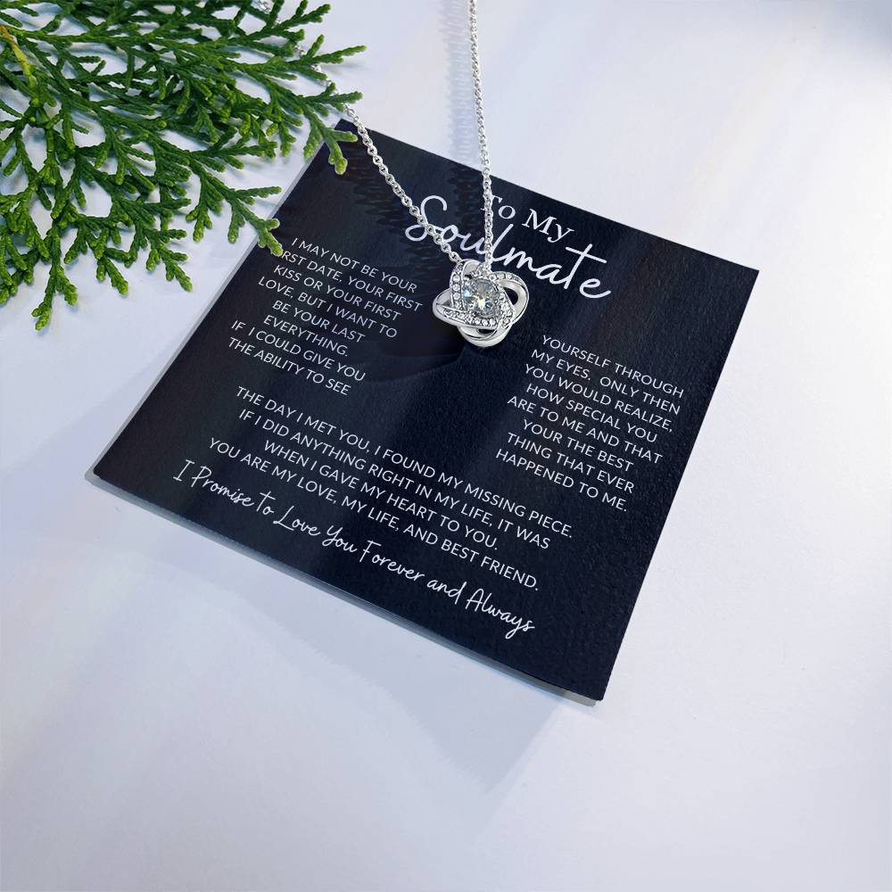 To My Soulmate Necklace, Wife Gift, Soulmate Gift, Gifts For Her, Anniversary Gift