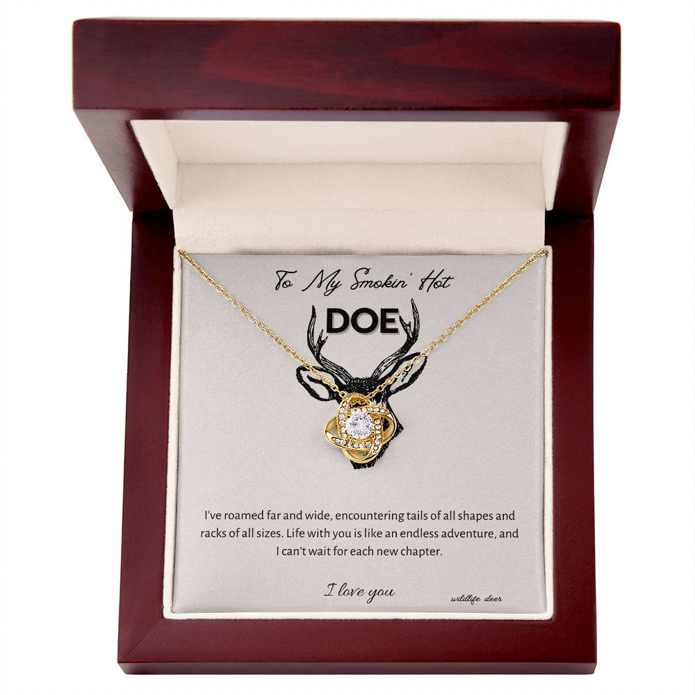 Smokin' Hot Doe - Love Necklace, Girlfriend Necklace, Wife Christmas Gift, Necklace for Girlfriend, Anniversary Gift for Her