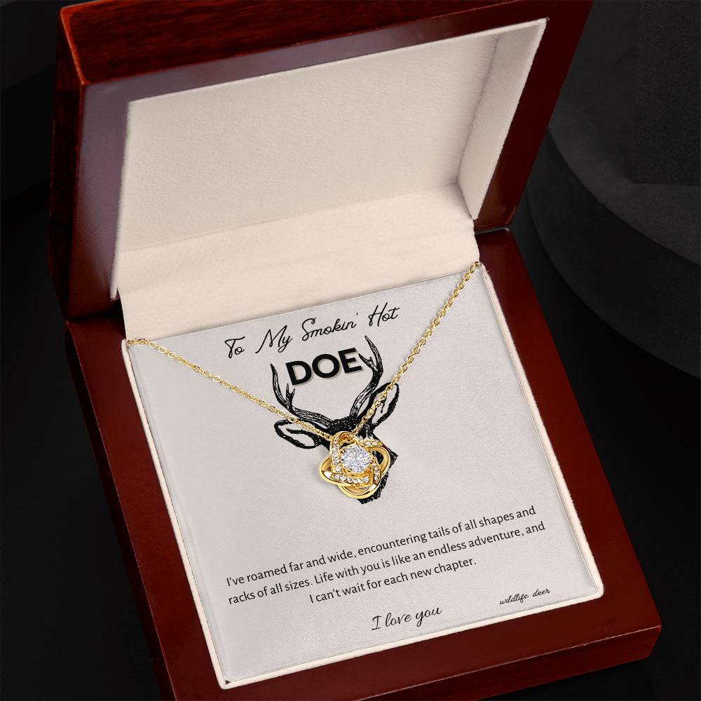 Smokin' Hot Doe - Love Necklace, Girlfriend Necklace, Wife Christmas Gift, Necklace for Girlfriend, Anniversary Gift for Her