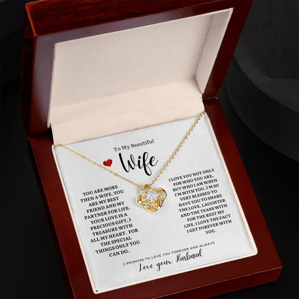 Wife Necklace, Anniverary Gift for her, Birthday Gift
