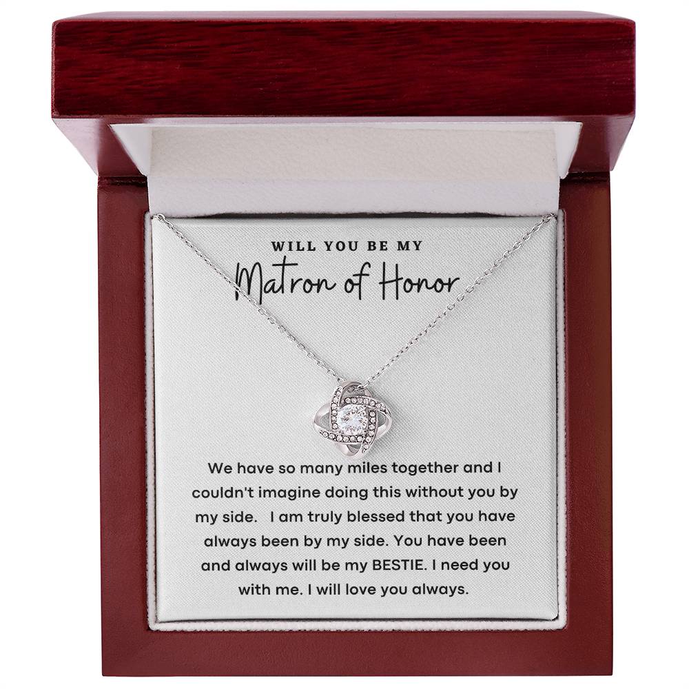 Wedding Party Gift Necklace for Her, Gift for Her,  Matron Of Honor Gift