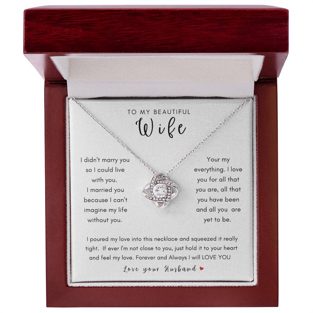 Wife Necklace, Gifts for Her, Birthday, Anniversary