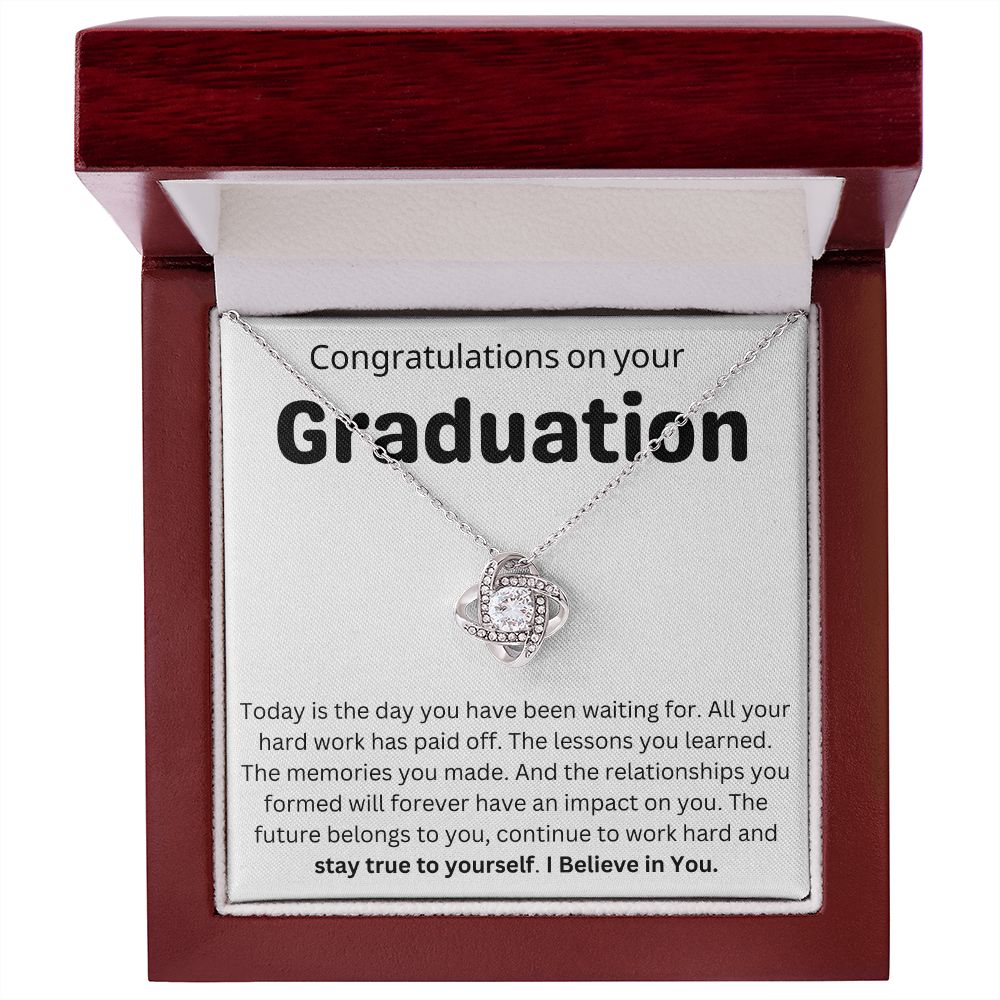 Congratulations on your Graduation 14K White Gold