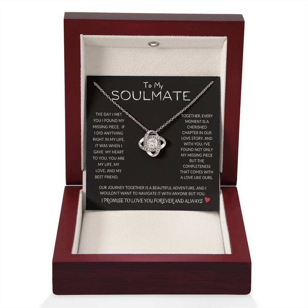 To My Beautiful Soulmate Necklace, Wife Gifts, Girlfriend, Soulmate Gift, Anniversary Gift, Gifts For Her