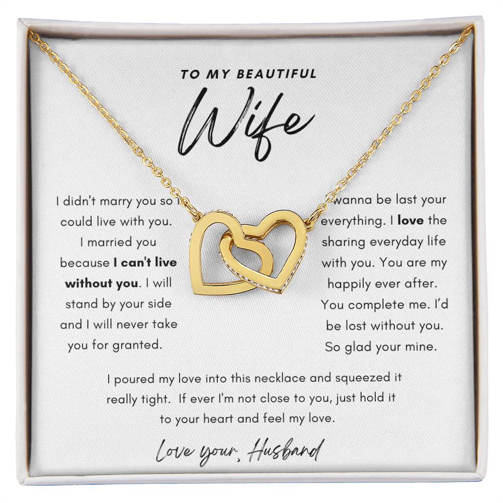 Wife Necklace, Gifts for her, Birthday, Anniversary, Bridal Party Gifts