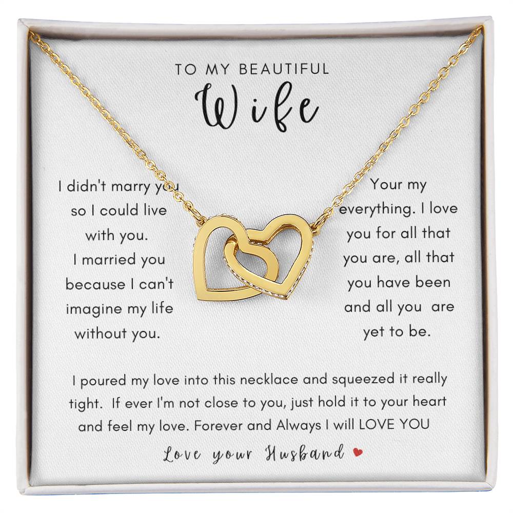 Wife Necklace, Gifts for her, Birthday, Anniversary,