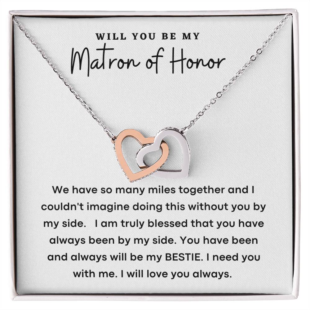 Matron of Honor Necklace, Gifts for her, Bridal Party Gifts