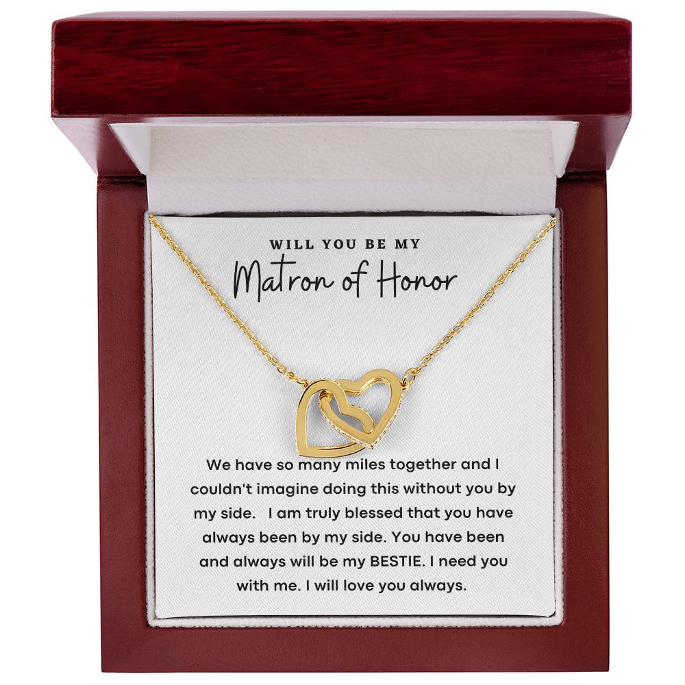 Matron of Honor Necklace, Gifts for her, Bridal Party Gifts