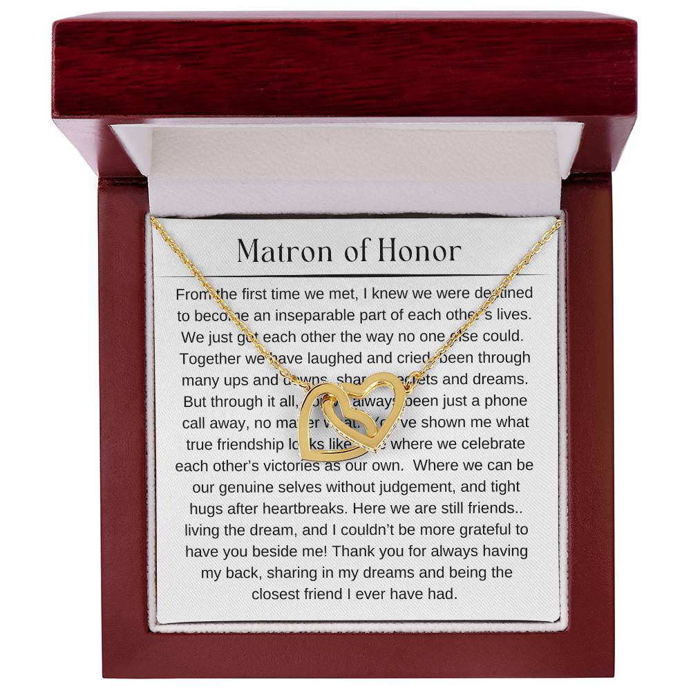 Matron of Honr Necklace, Gifts for her, Bridal Party Gifts