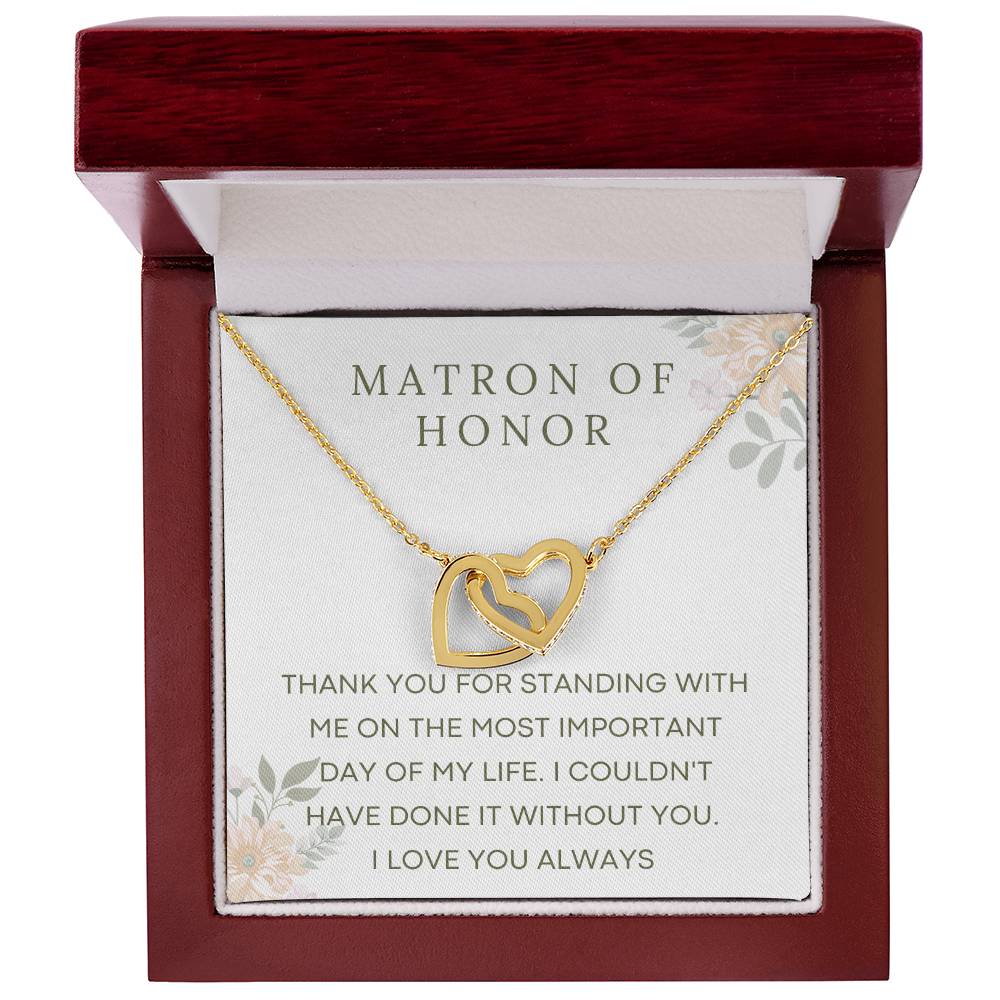Matron Of Honor Necklace, Gifts for her, Bridal Party Gifts